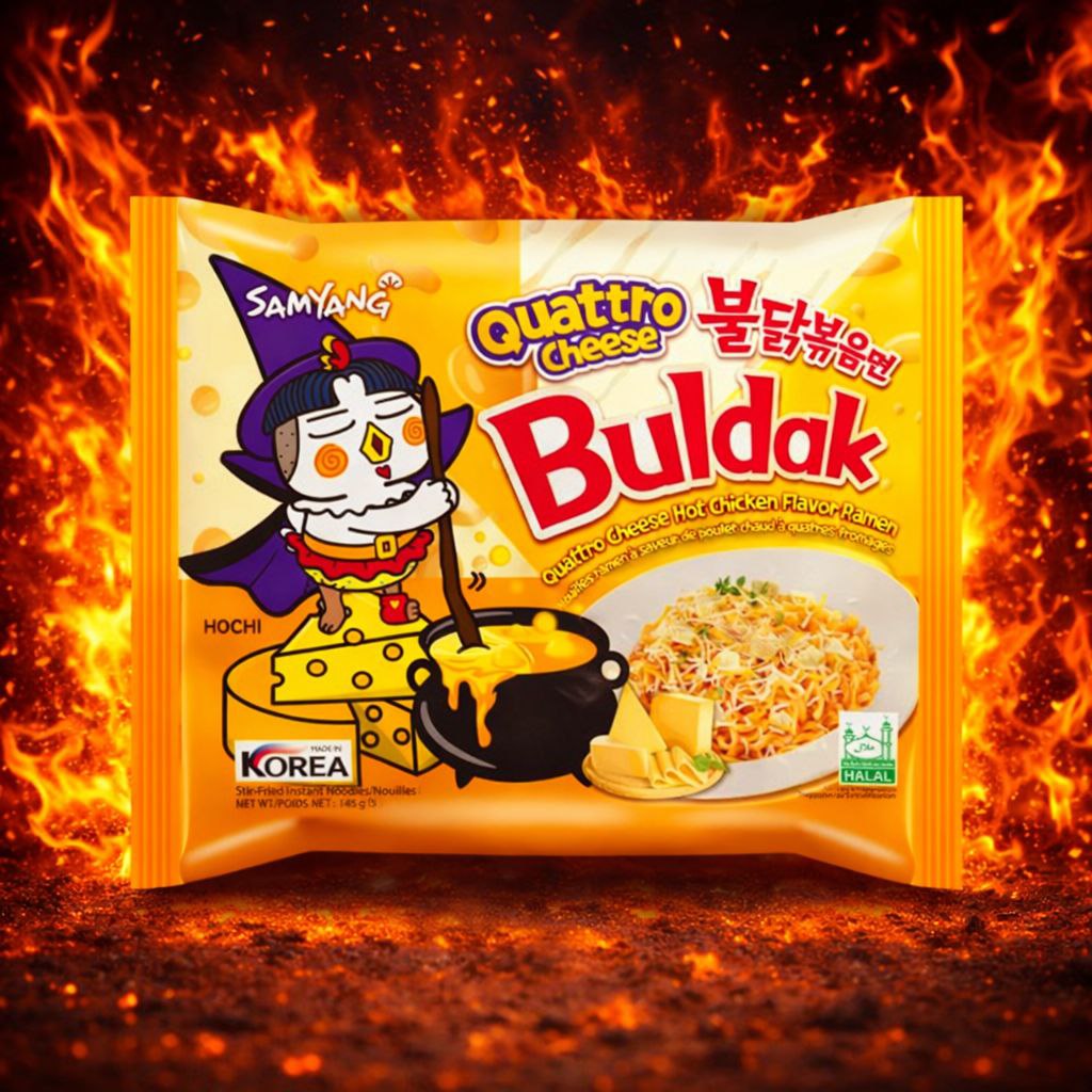 Локшина рамен Buldak 4 Cheese Samyang