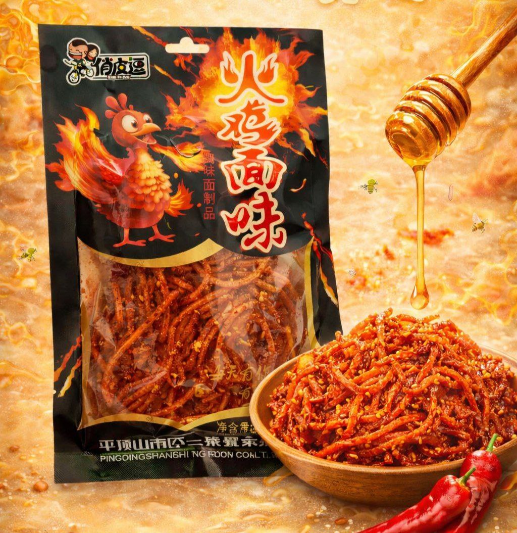 Latiao гострі снеки зі соєвого м’яса Huoji (Китай)