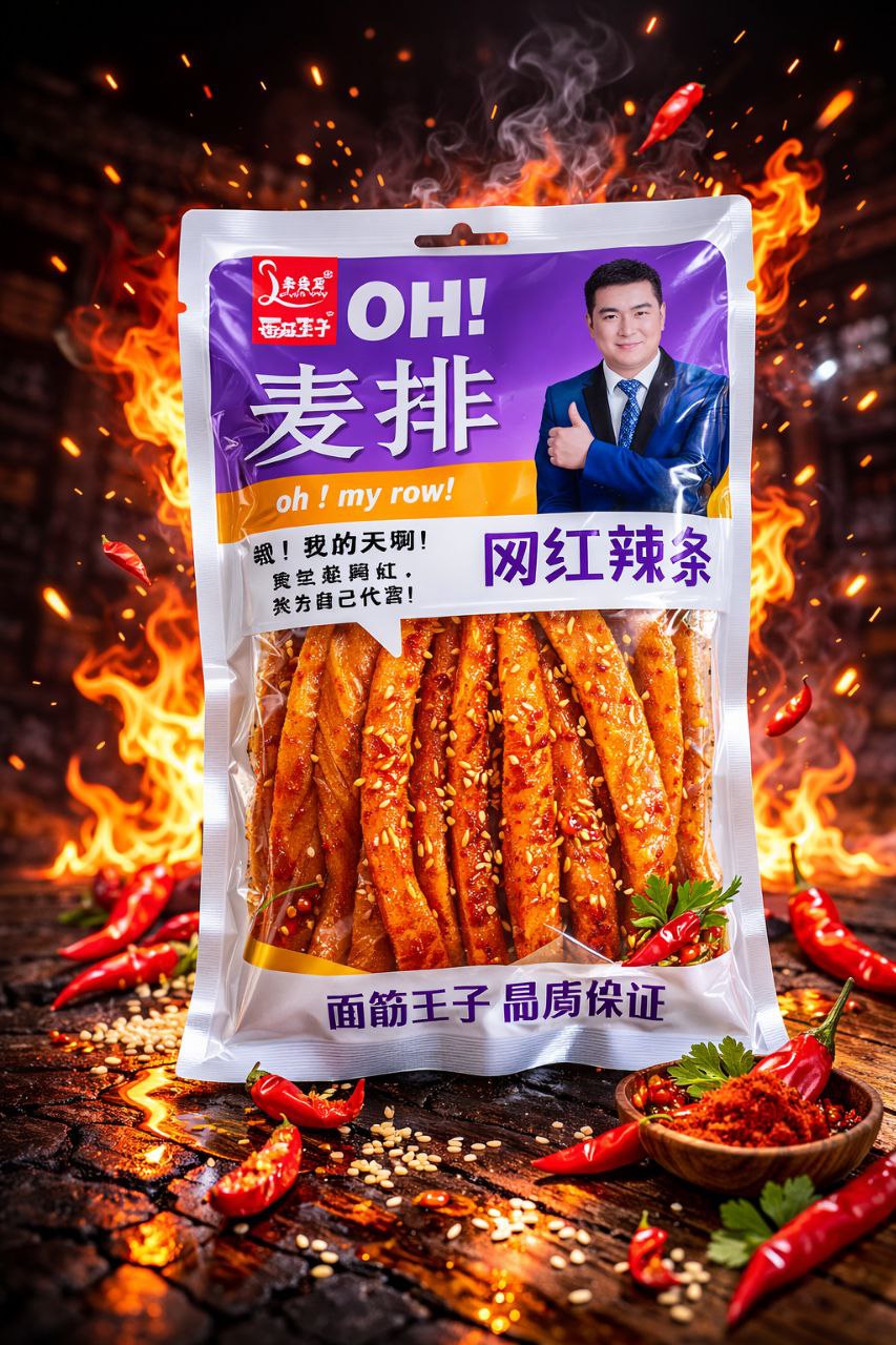 Соєві пластинки Latiao «OH! My Wow» (пряно-солодкий смак), 172 г